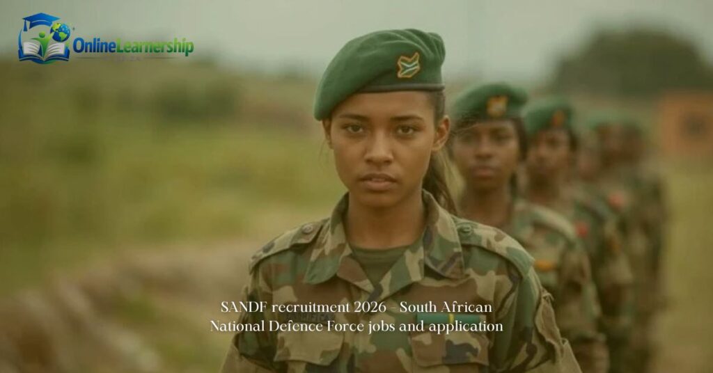 SANDF recruitment 2026 – South African National Defence Force jobs and application