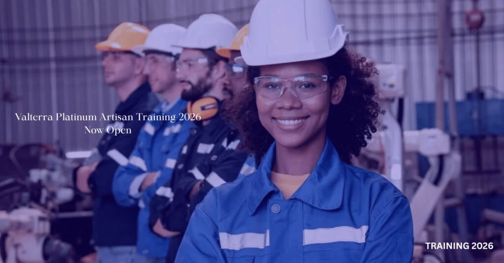 Valterra Platinum Artisan Training 2026 Now Open